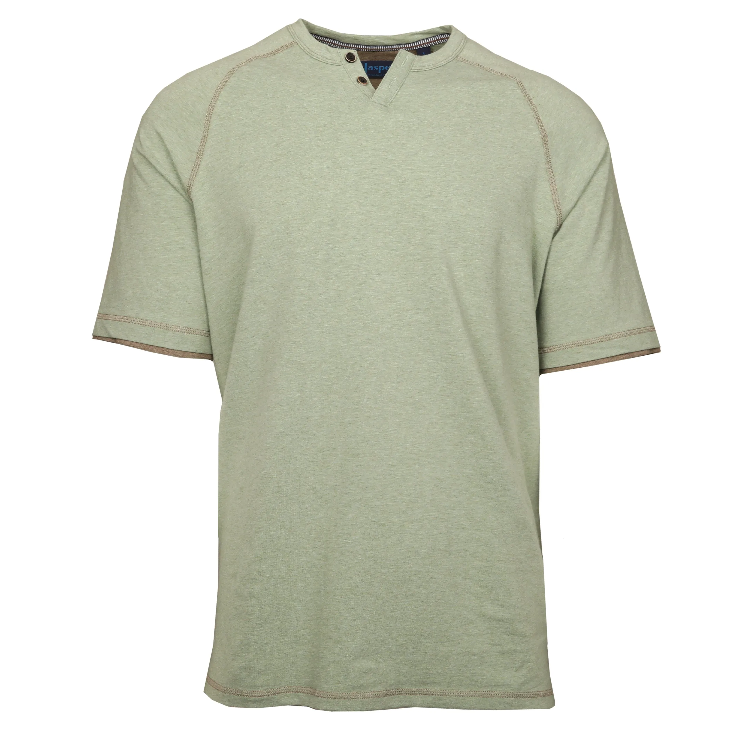 *** FINAL SALE *** King Notch Neck T-Shirt - Short Sleeve Dusty Green