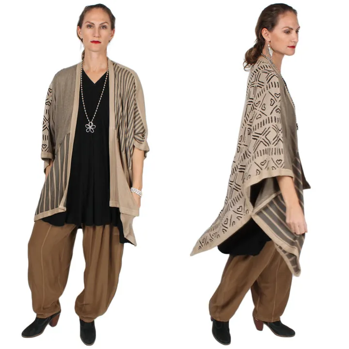 2 Colors Dairi Fashions Paunchu Ruana Jacket Moroccan Cotton Combo Sml-9x