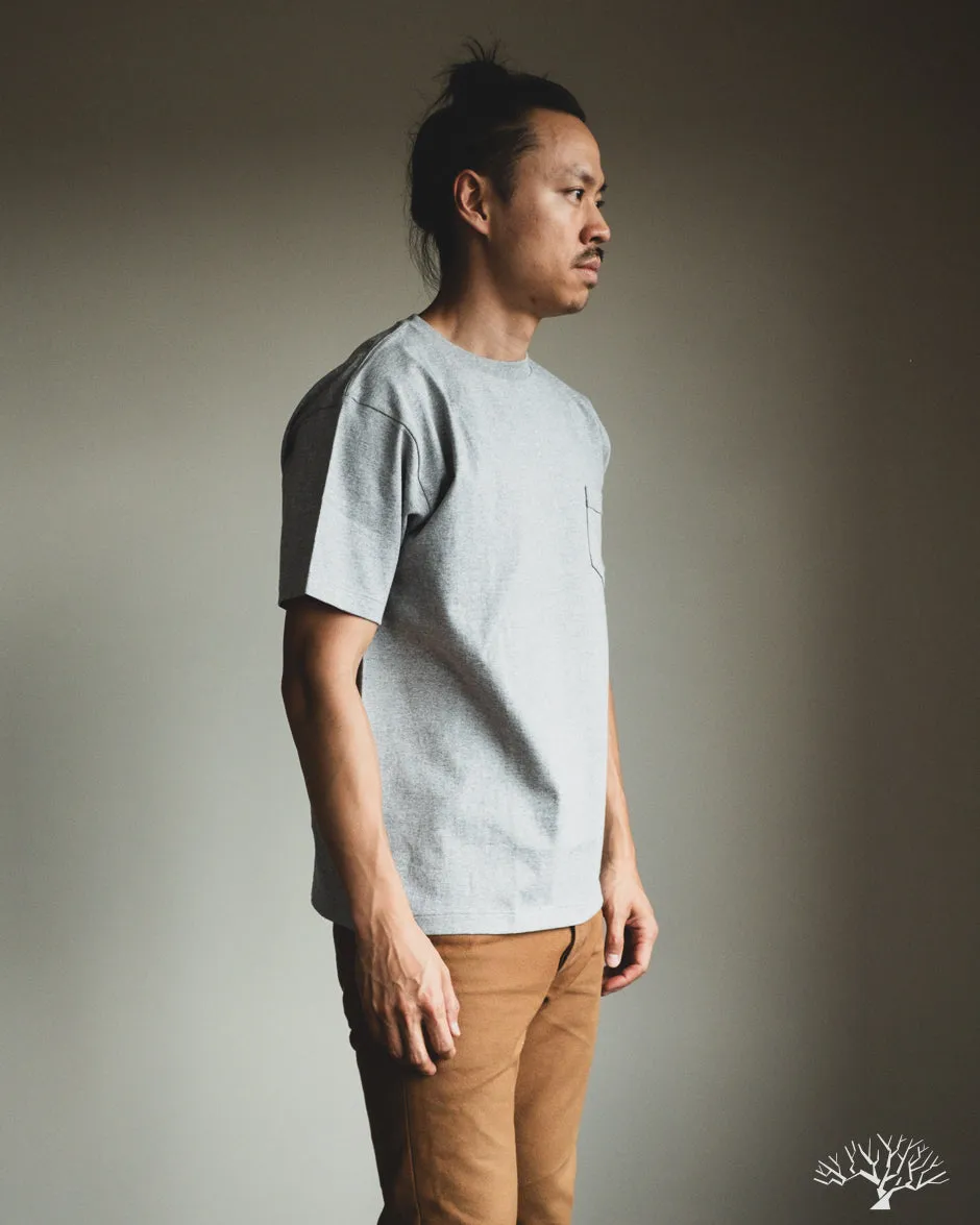 263 Crew Neck Pocket T-Shirt - Heather Grey