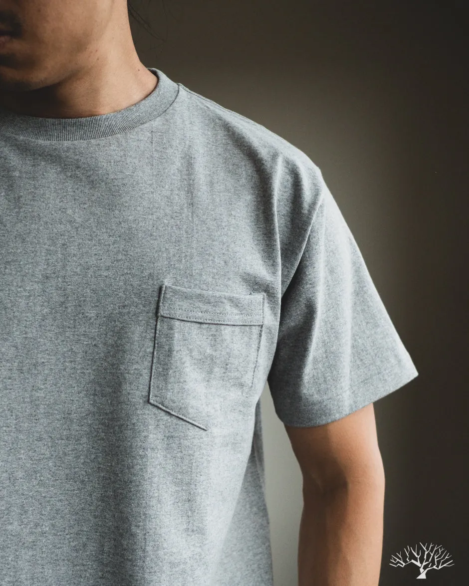 263 Crew Neck Pocket T-Shirt - Heather Grey