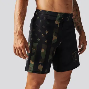 American Defender Short Velcro 3.0 (Woodland Patriot)