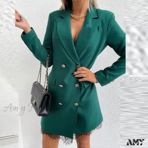 Amy Fashion - Office Lady Blazer Dress