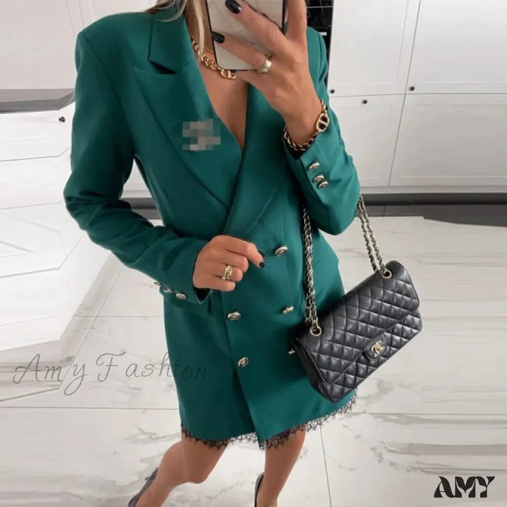 Amy Fashion - Office Lady Blazer Dress