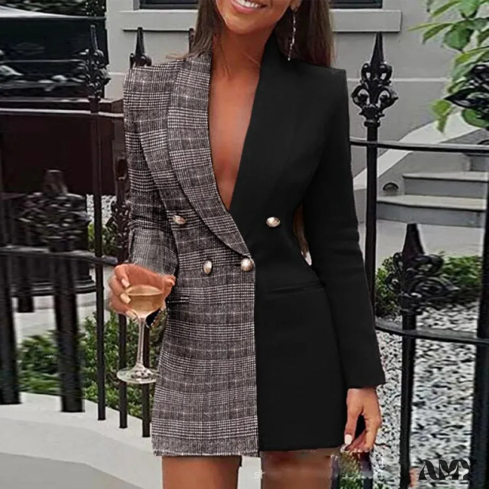 Amy Fashion - Office Lady Blazer Dress