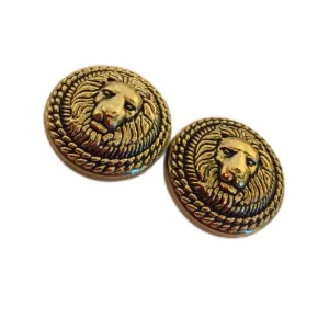 Antique Golden Lion Metal  Buttons for Suit