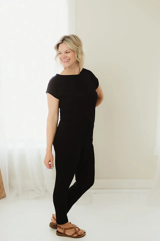 Boat Neck Jumpsuit