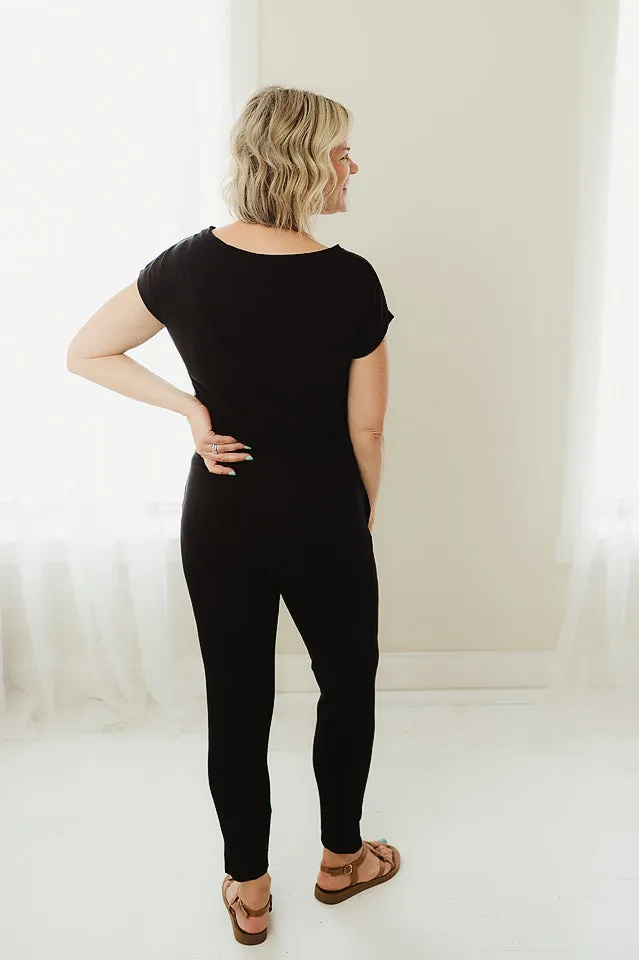 Boat Neck Jumpsuit