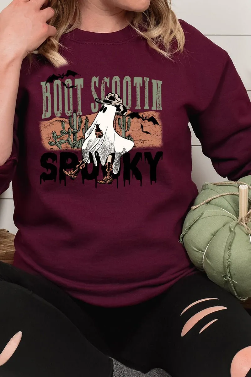 Boot Scootin Spooky Heavy-weight Crew Sweatshirt