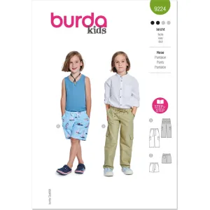 Burda Style Pattern 9224 Children's Pants B9224