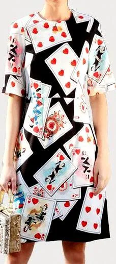 Cards Printed Dress