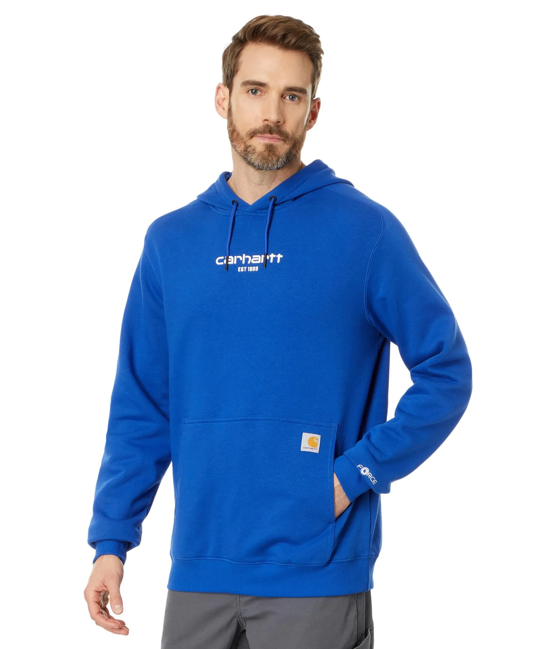 Carhartt 106655 mens Force Relaxed Fit Lightweight Logo Graphic Sweatshirt 105569