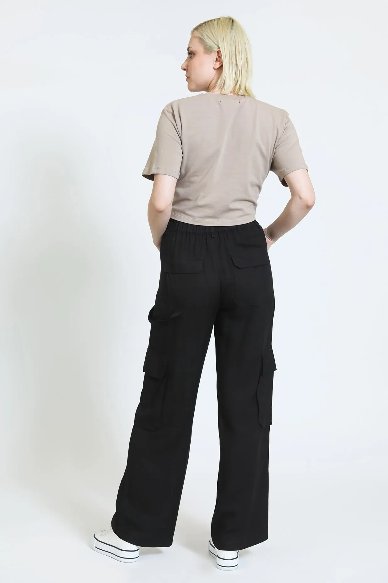 Carpenter Wide leg Pant - Black