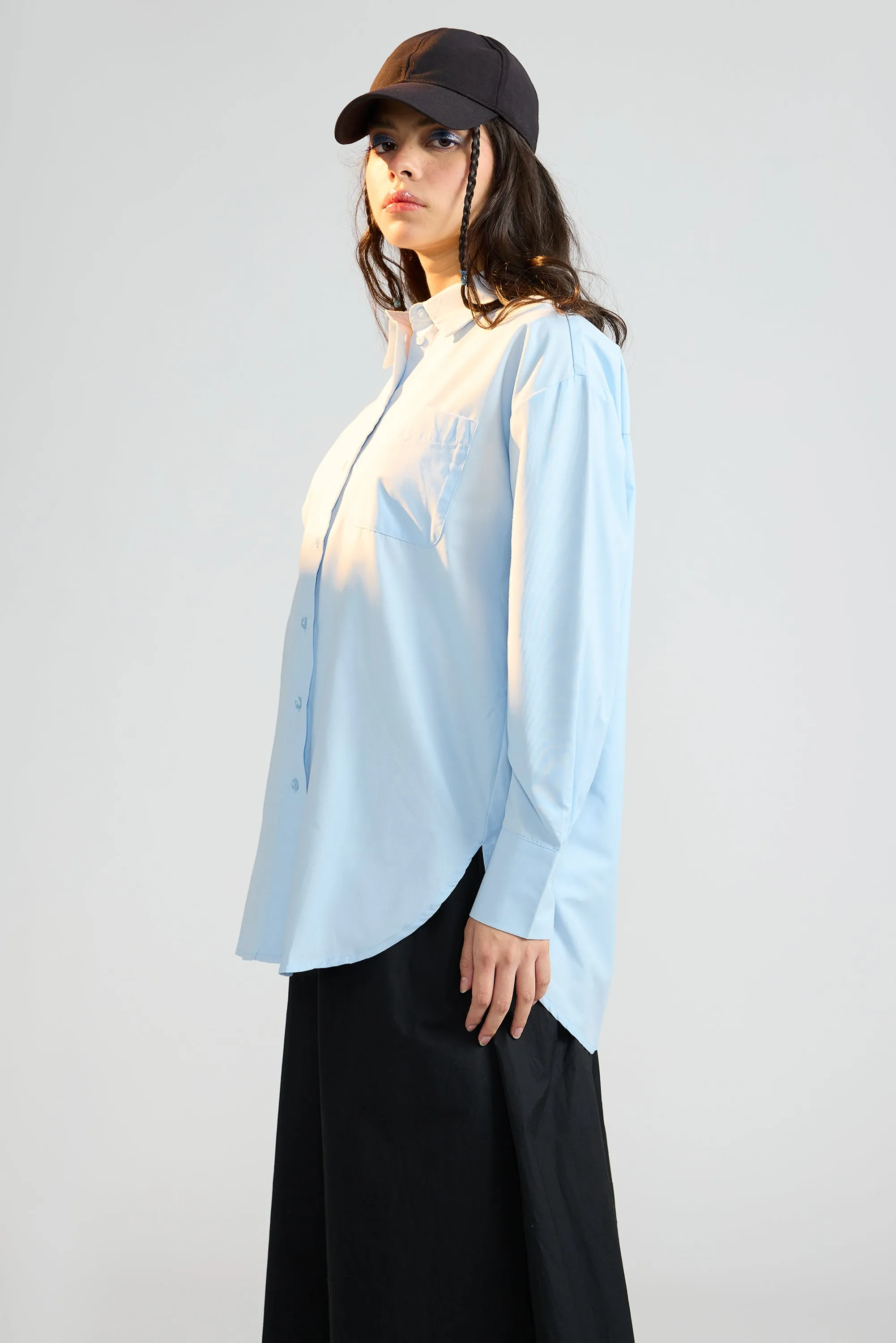 Cashmere Blue Relaxed Fit Women's Shirt