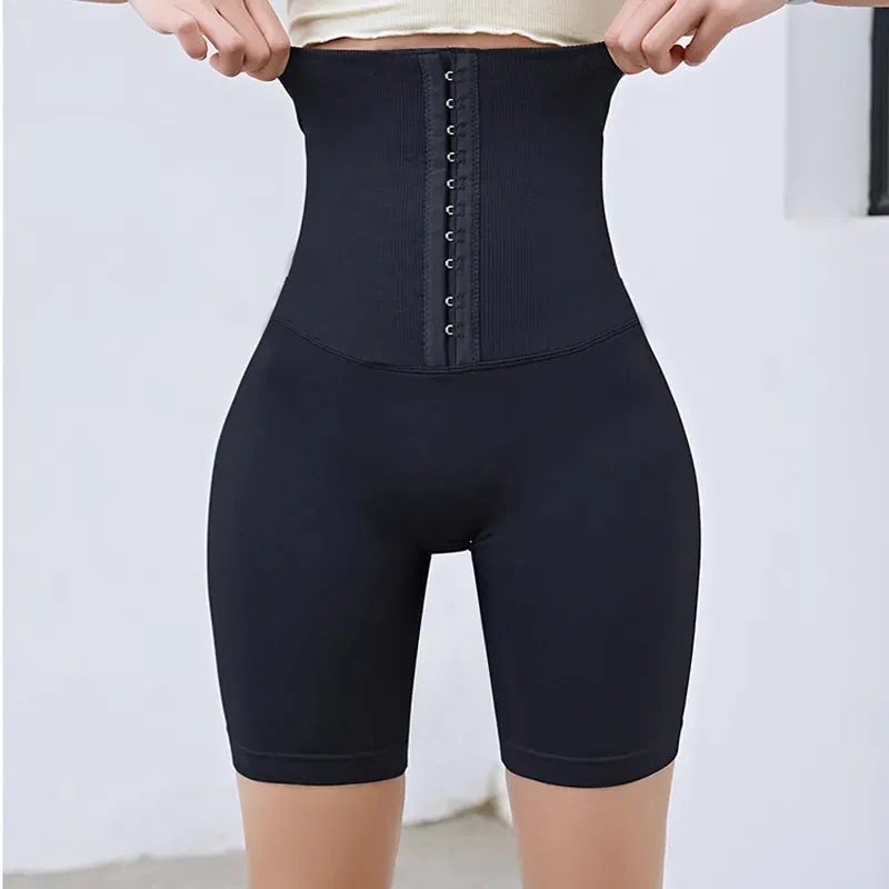 CHRLEISURE Slim Sports Shorts Women High Waist Yoga Short Running Workout Tummy Control Workout Push Up Fitness Gym Tights