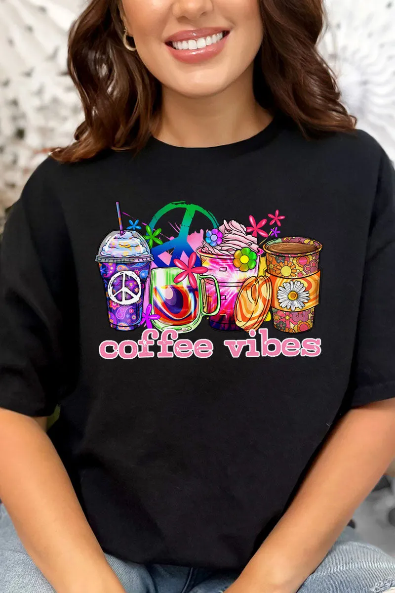 Coffee Vibes Short Sleeve Relaxed Fit T-Shirt