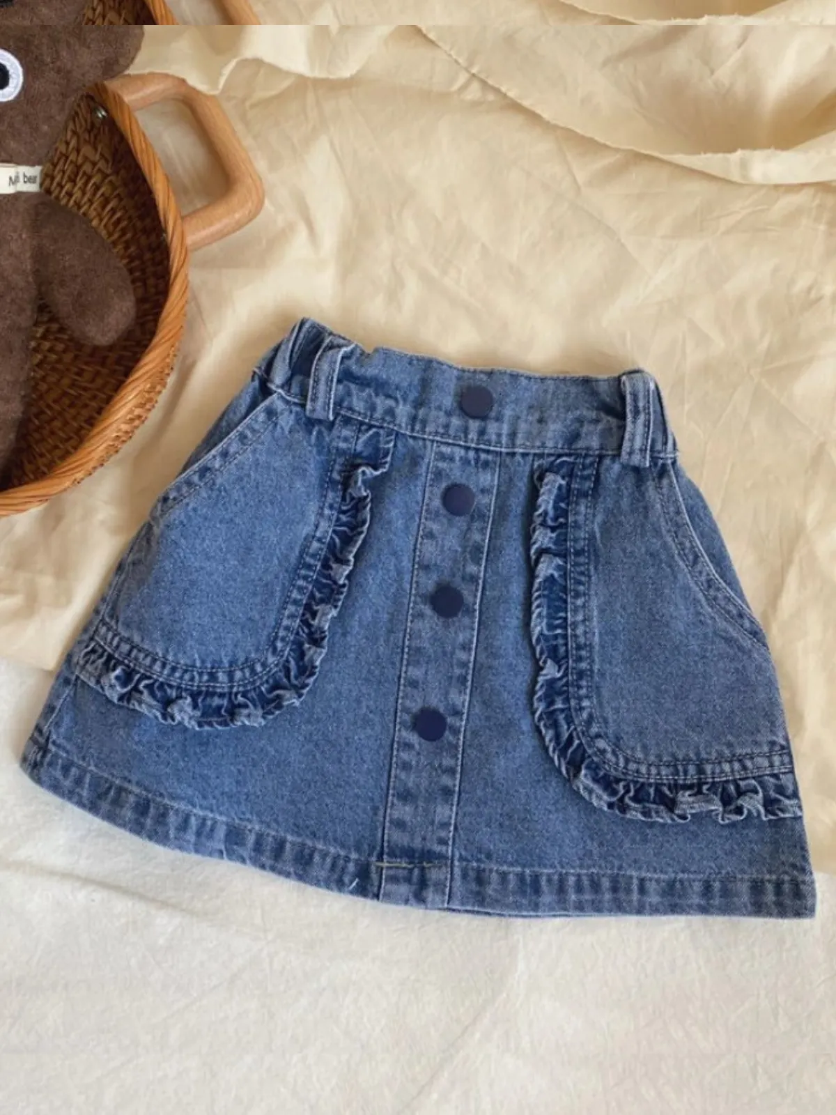 Coolest Cowgirl Ruffle Denim Skirt