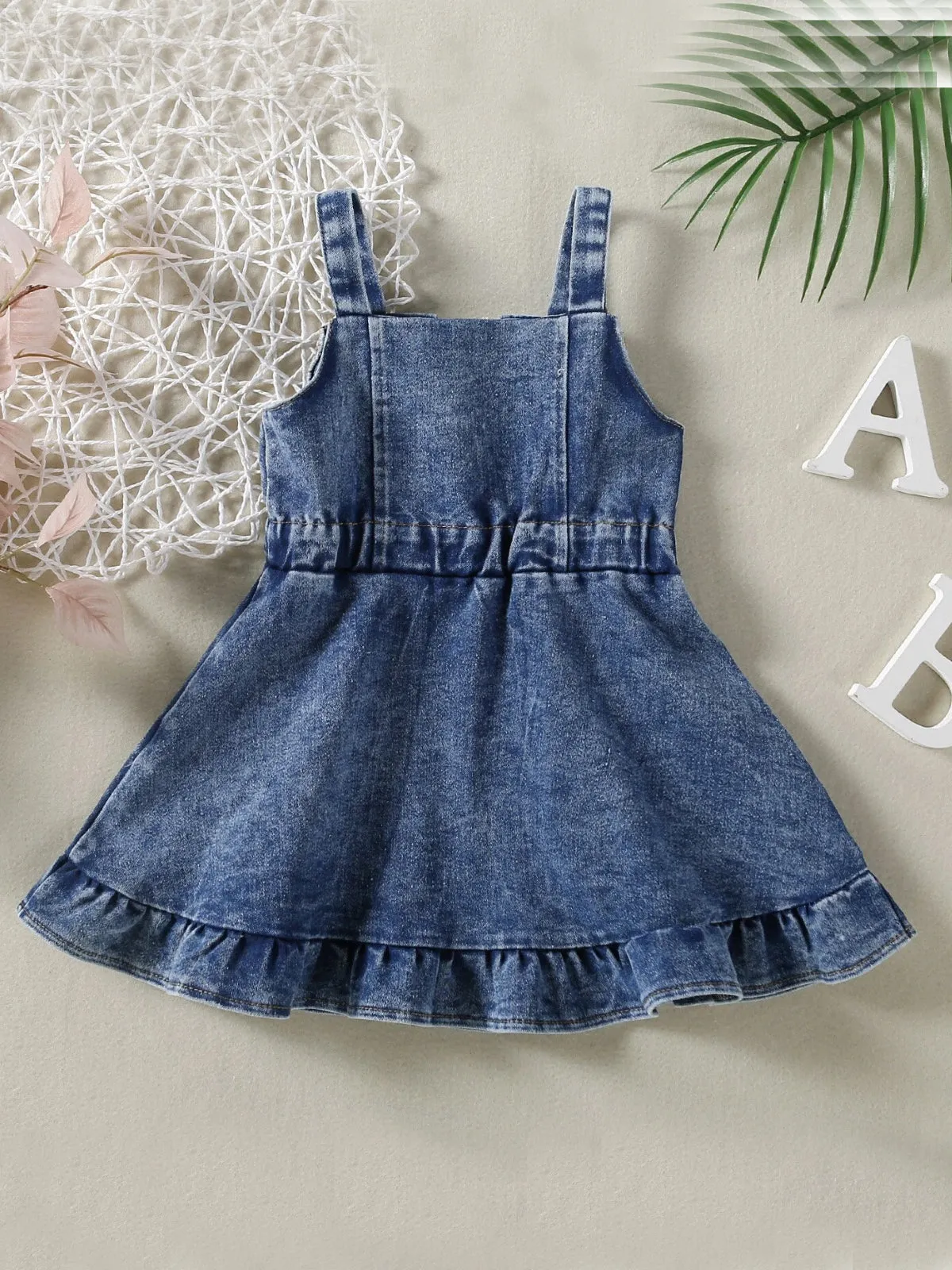 Denim Jamboree Ruffle Dress