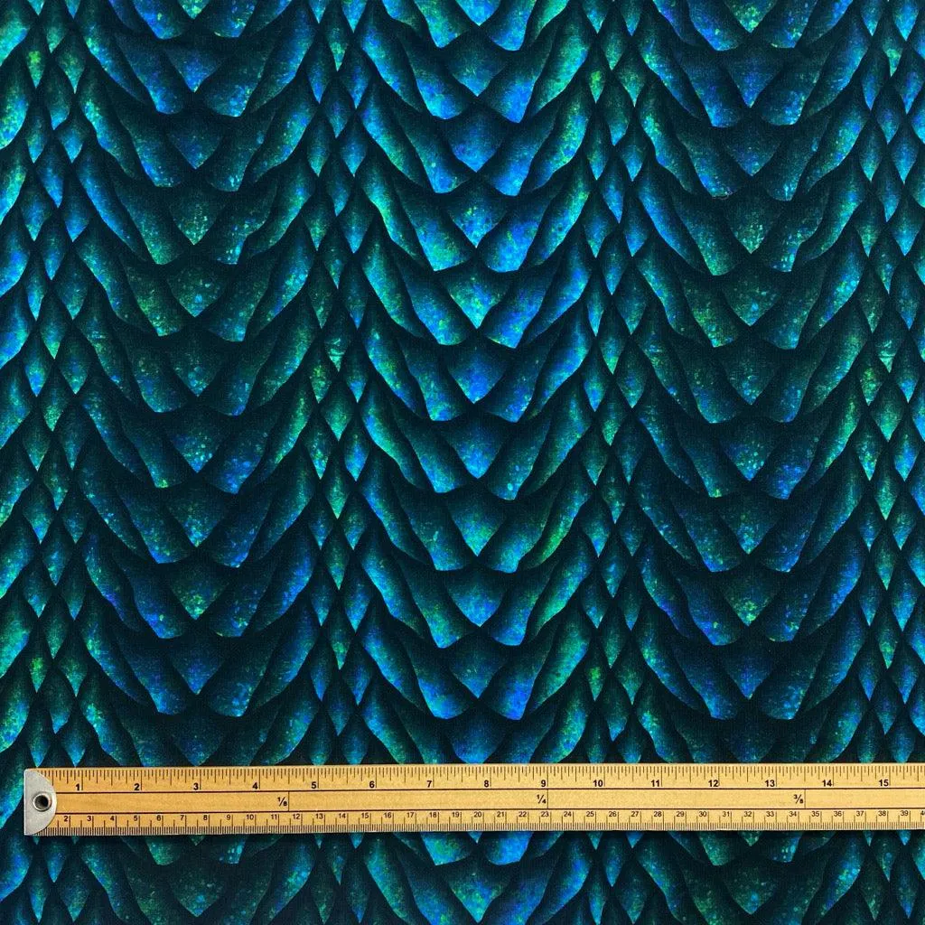 Dragon Scales French Terry Fabric