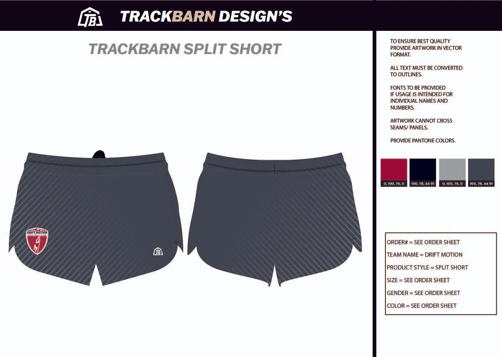 Drift-Motion- Mens Split Track Short