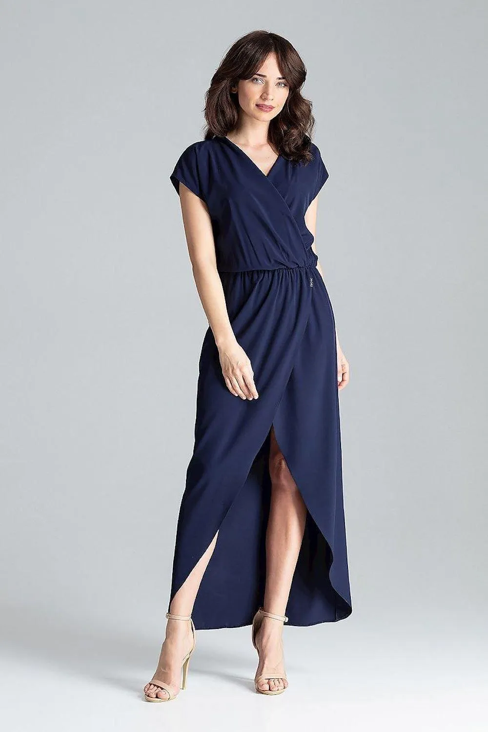 Elegant Kimono Sleeve Maxi Dress