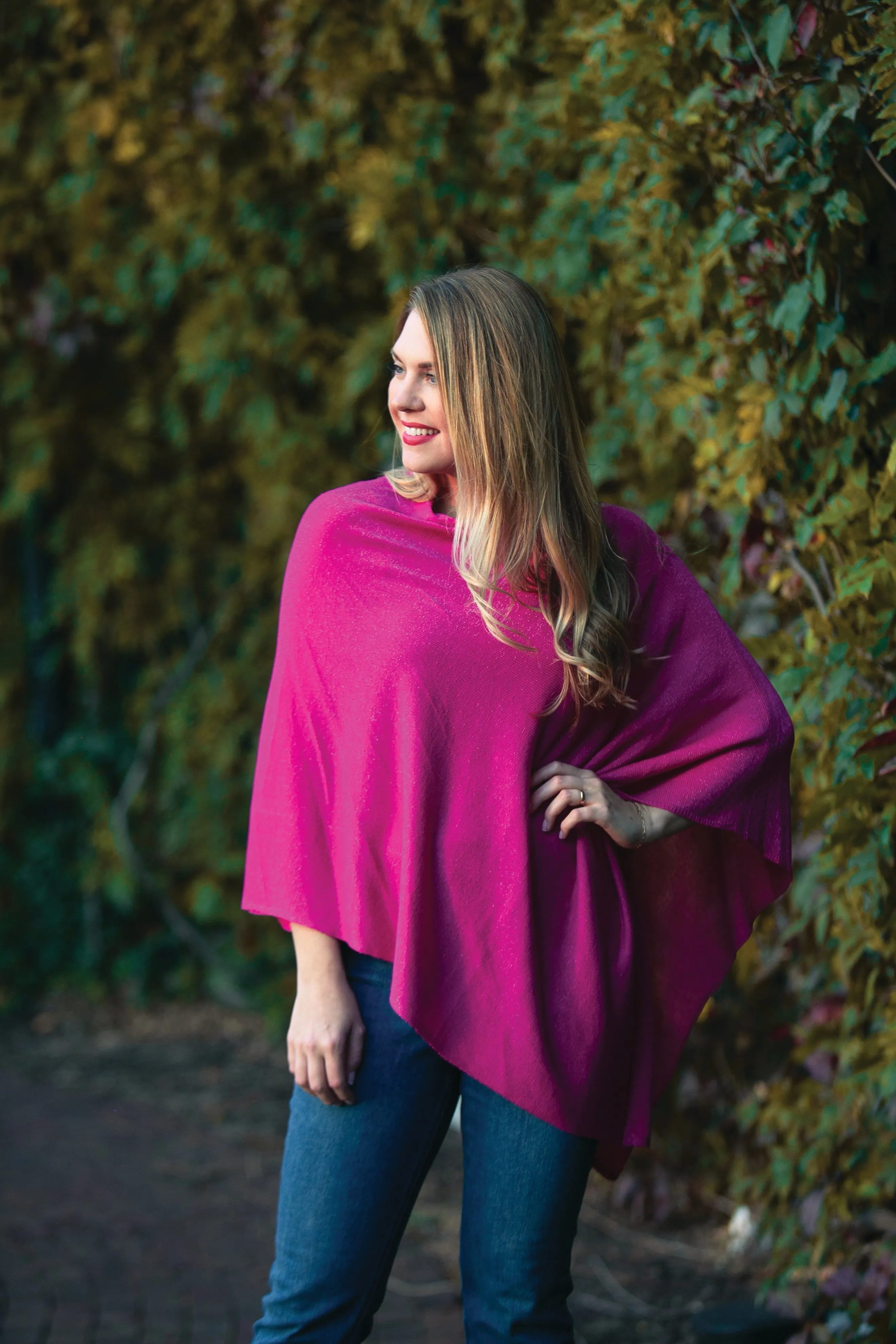 Elsa Metallic Poncho