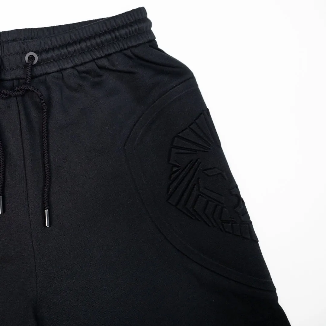 Embossed Shorts - Black