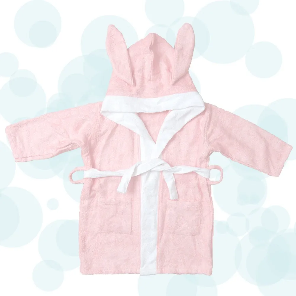 Fancy Fluff Bamboo Cotton Baby Bathrobe - Bunny