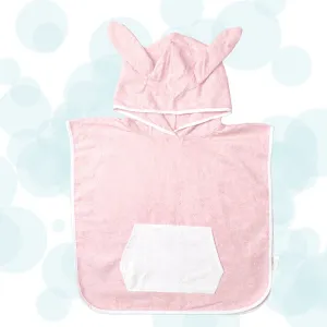 FancyFluff Bamboo Cotton Kids Poncho- Bunny