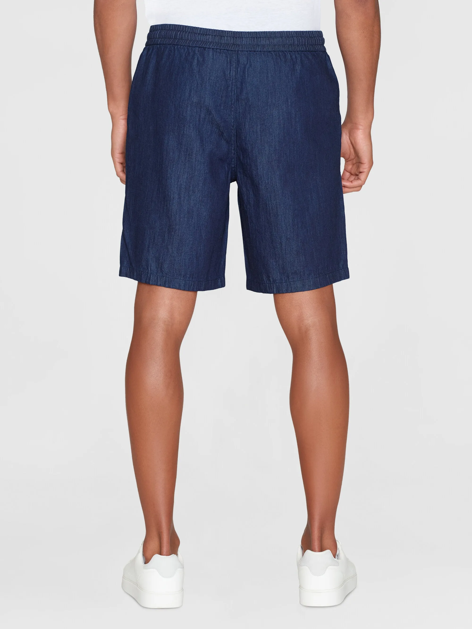 FIG loose denim classic indigo shorts - GOTS/Vegan - Classic indigo