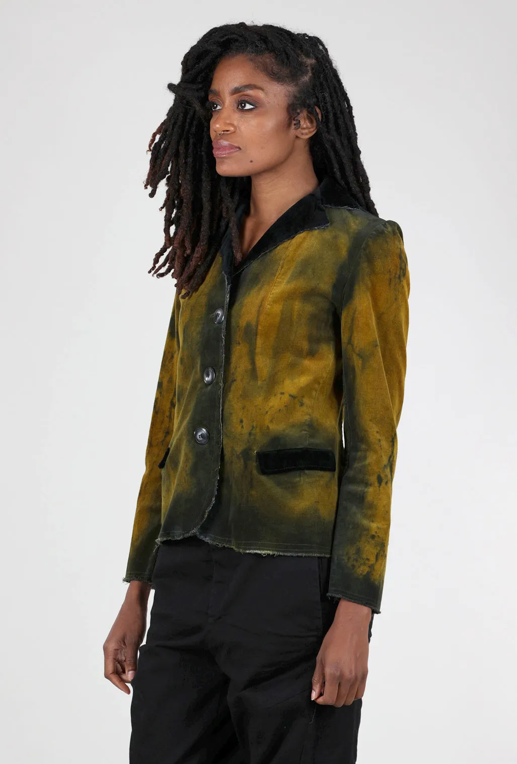 Hand-Dyed Rock Star Blazer, Ochre