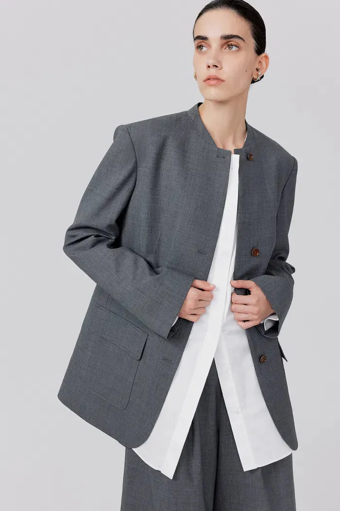 Hera Blazer in Worsted Wool Blend