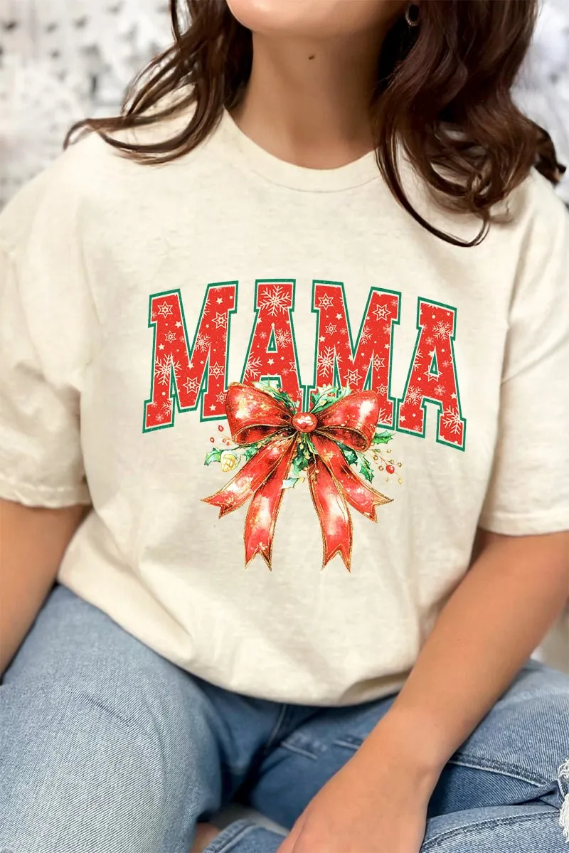 Holly Jolly Mama Short Sleeve Relaxed Fit T-Shirt