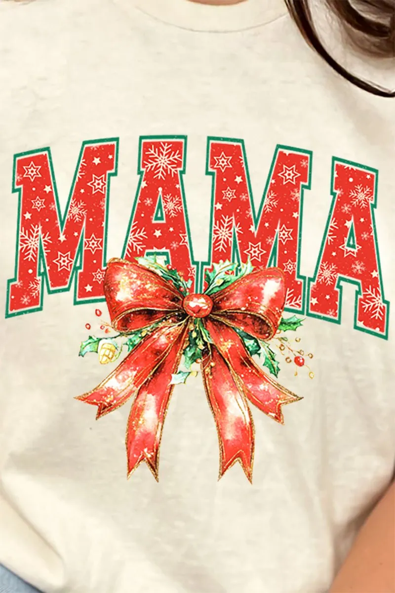 Holly Jolly Mama Short Sleeve Relaxed Fit T-Shirt