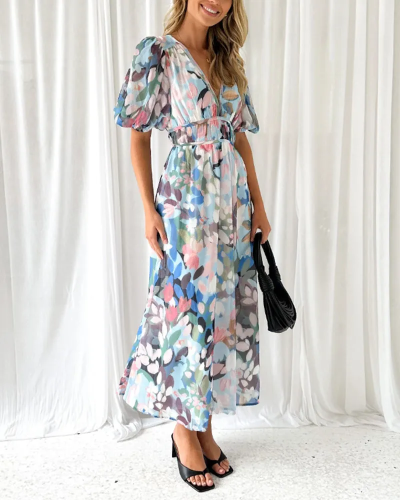 Lena | Elegant Floral Dress