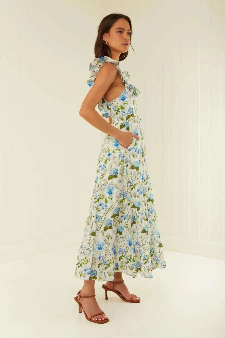 LEON DRESS- BLUE ORCHID