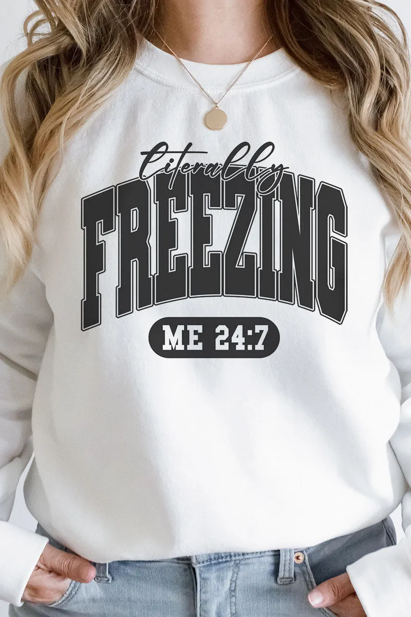 Literally Freezing Heavy-weight Crew Sweatshirt