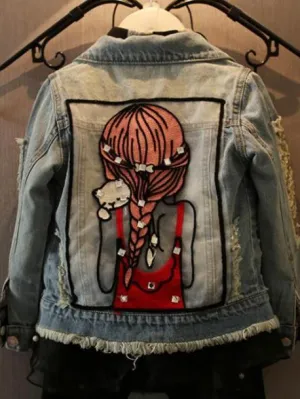 Love For Kittens Denim Jacket