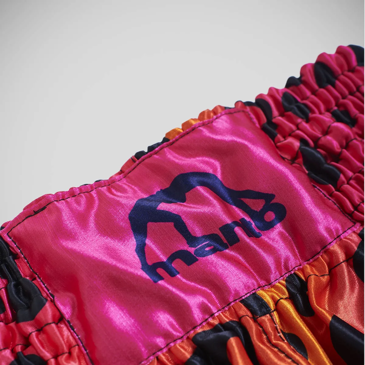 Manto Muay Thai Leopard Muay Thai Shorts Pink/Orange