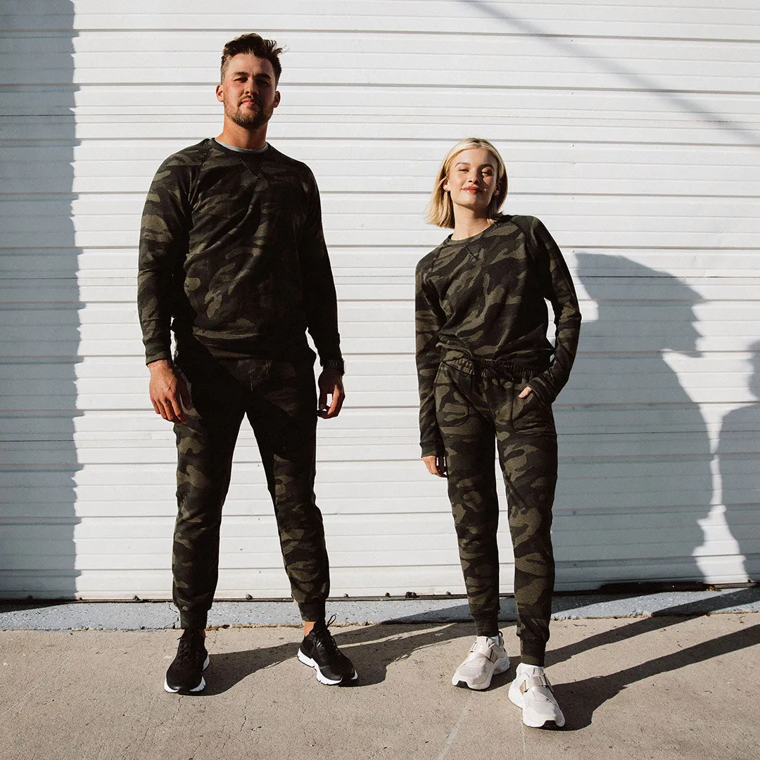 Men's At Ease Joggers, Green Camo