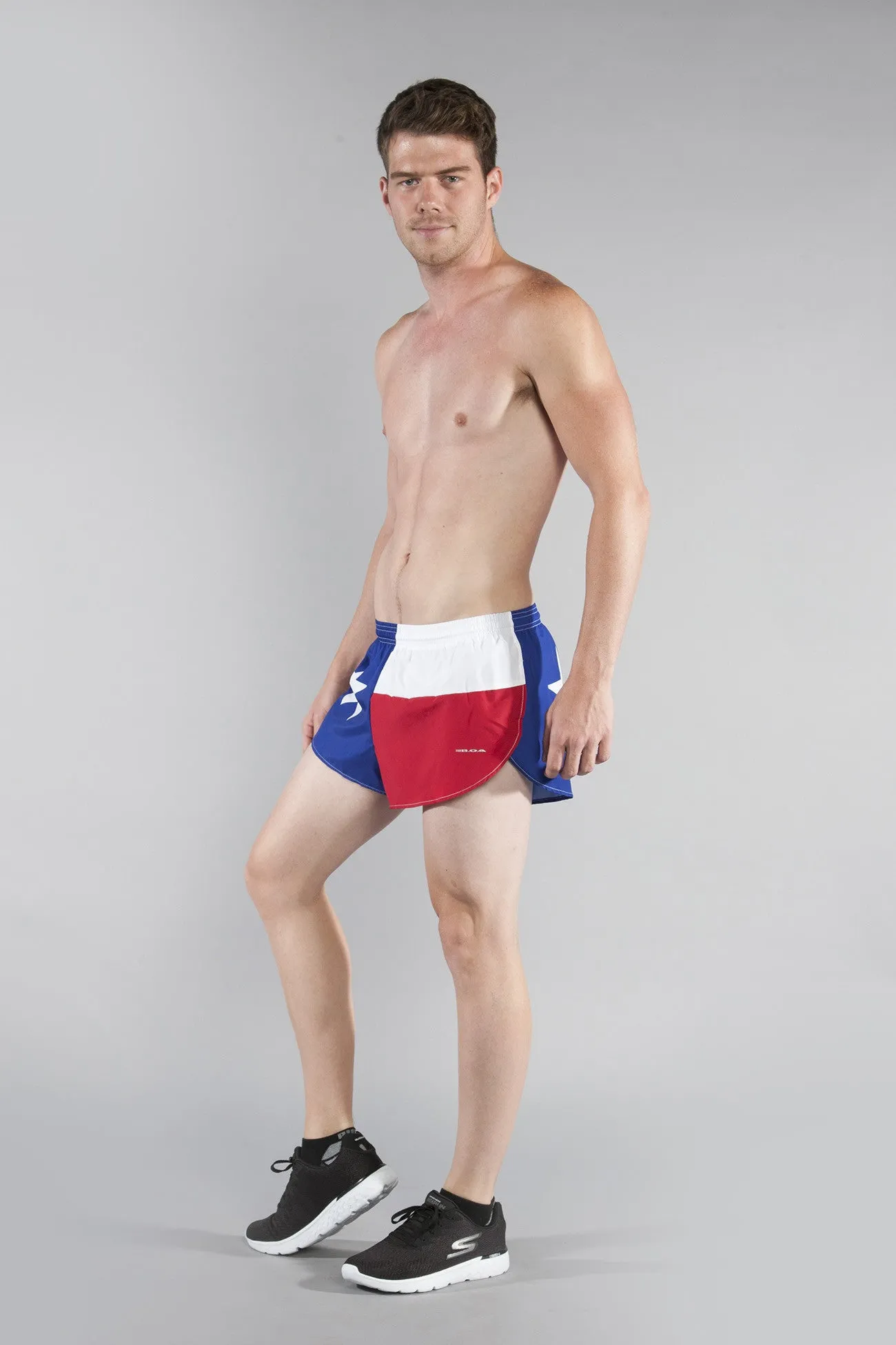 Men's Flag 1" Elite Split Shorts [S-T] - Texas