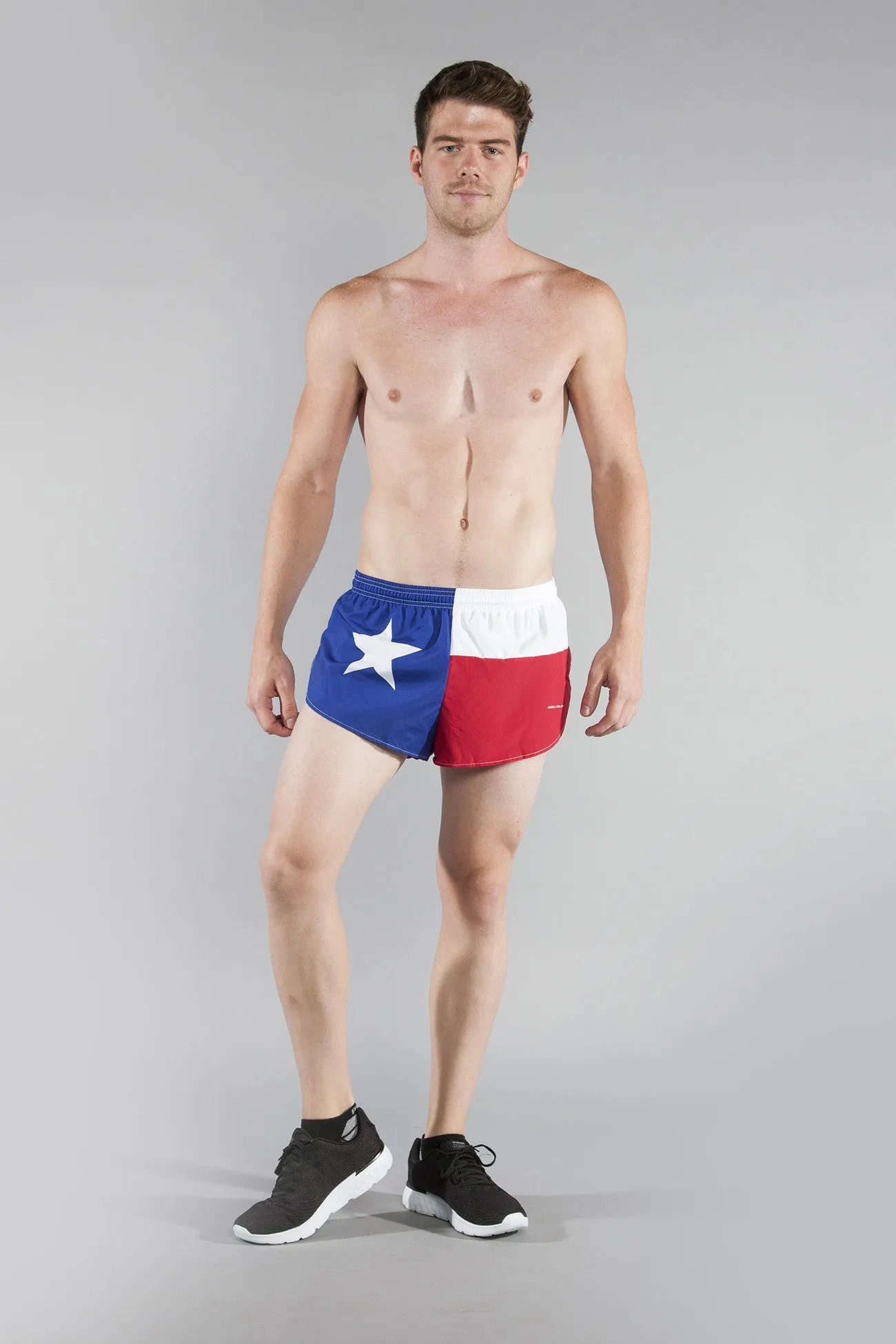 Men's Flag 1" Elite Split Shorts [S-T] - Texas