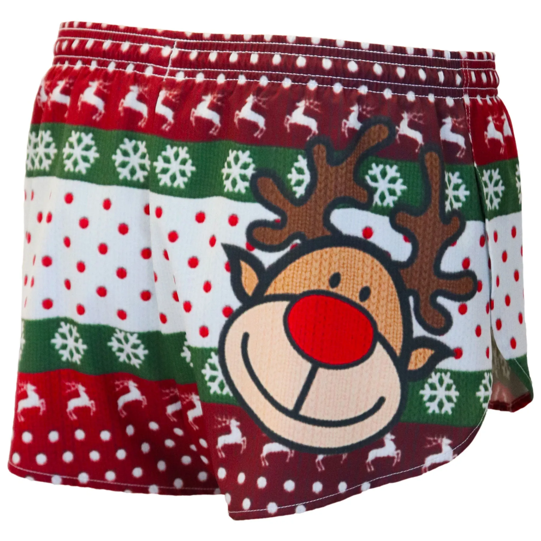 Men's Printed 1" Elite Split Shorts - Ugly Sweater