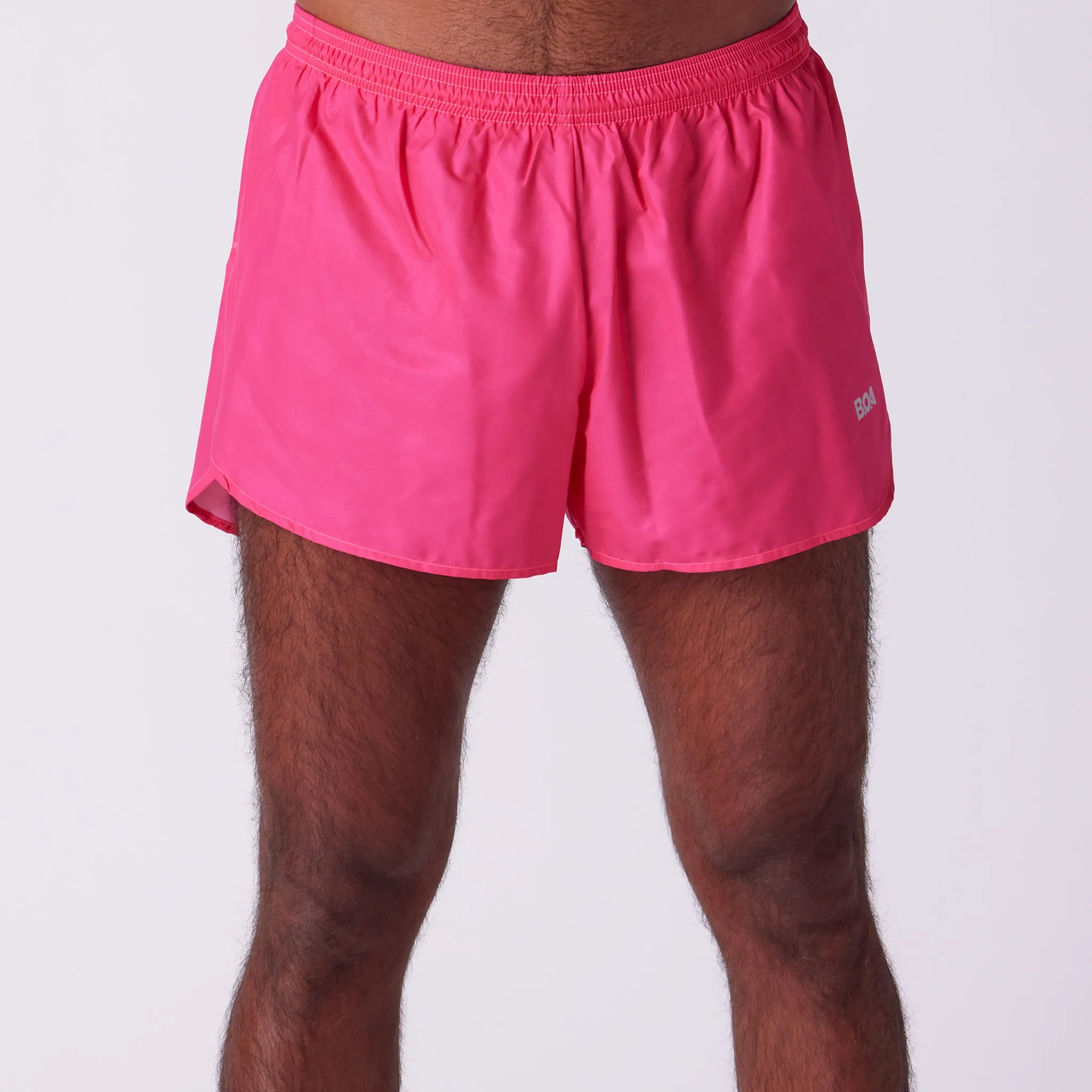 Men's Solid 3" Half Split Shorts - Chili