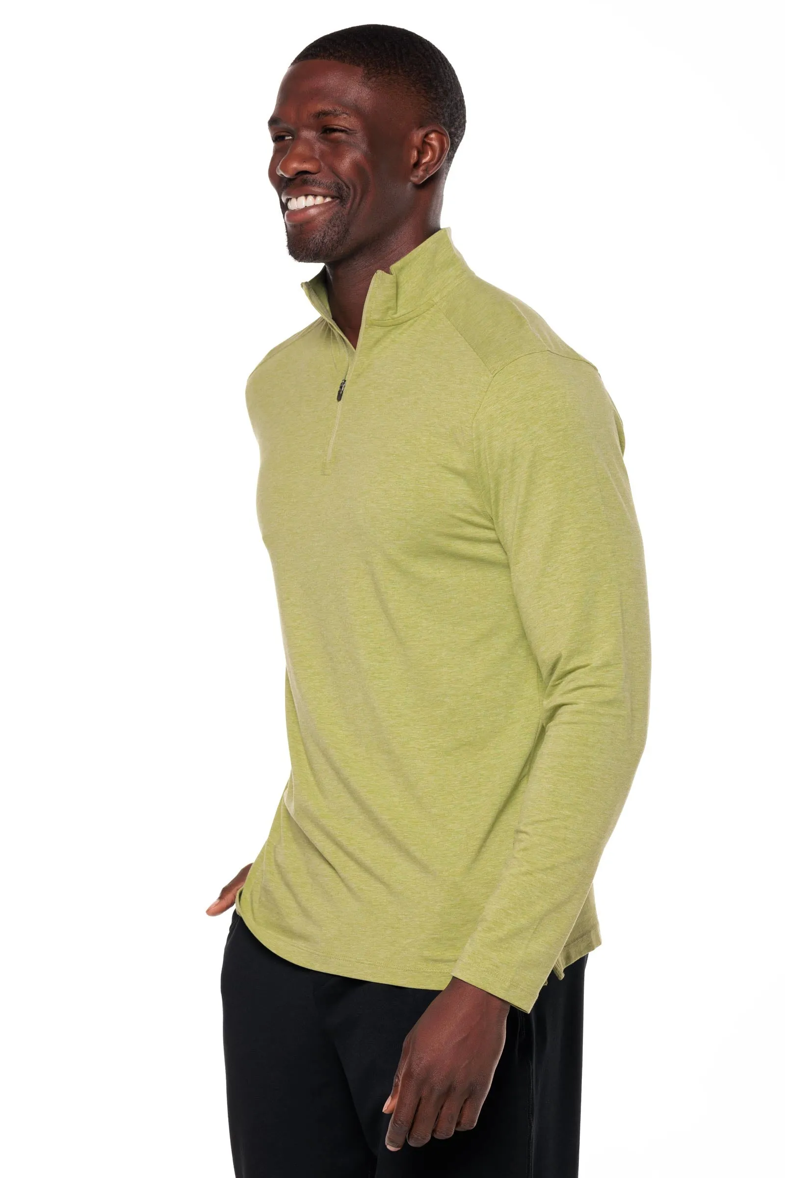 Men's Sonora Quarter-Zip | Willow Green Heather