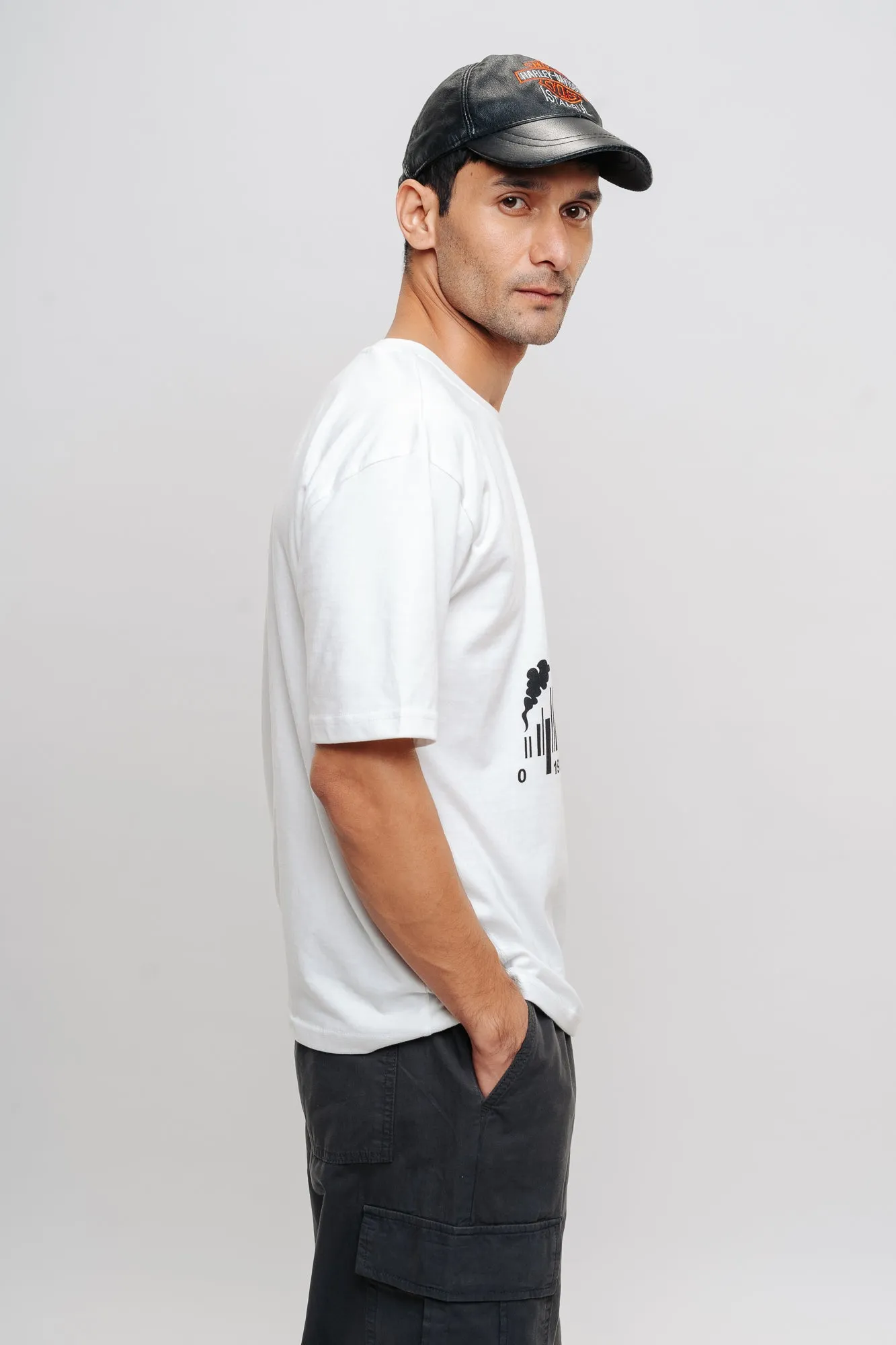 Men's White Blow Off Tees