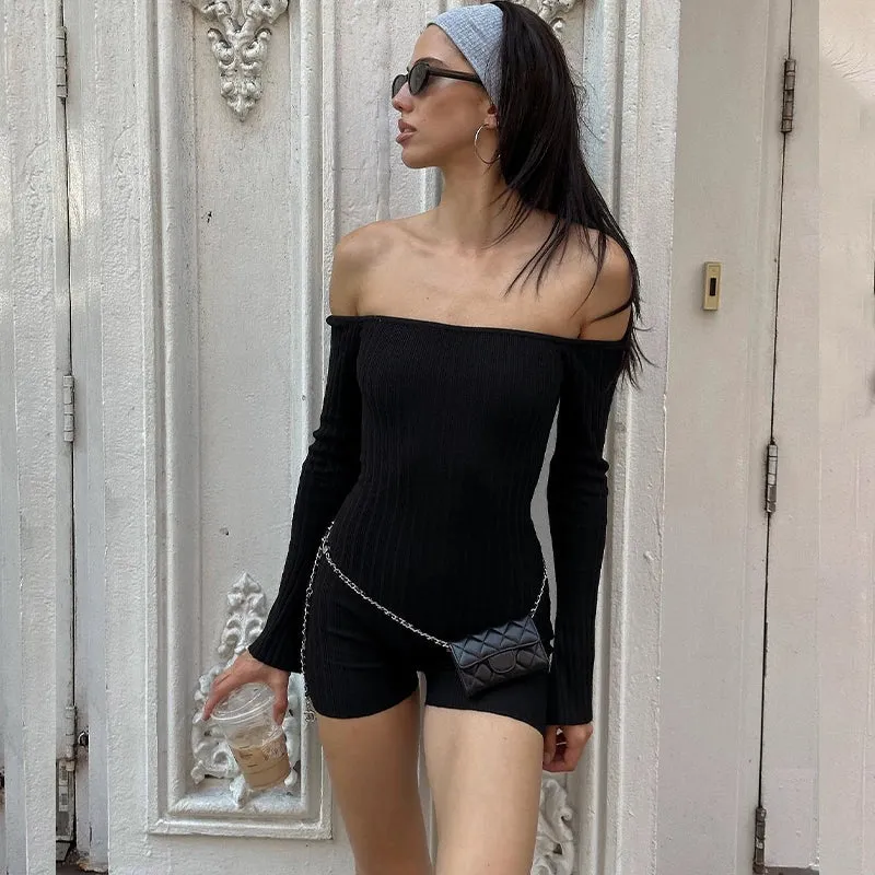 Misk Off Shoulder Romper