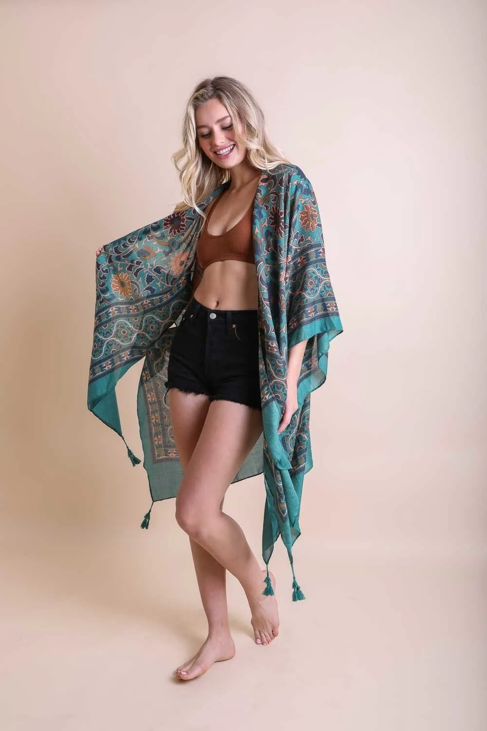 Moroccan Touch Tapestry Kimono