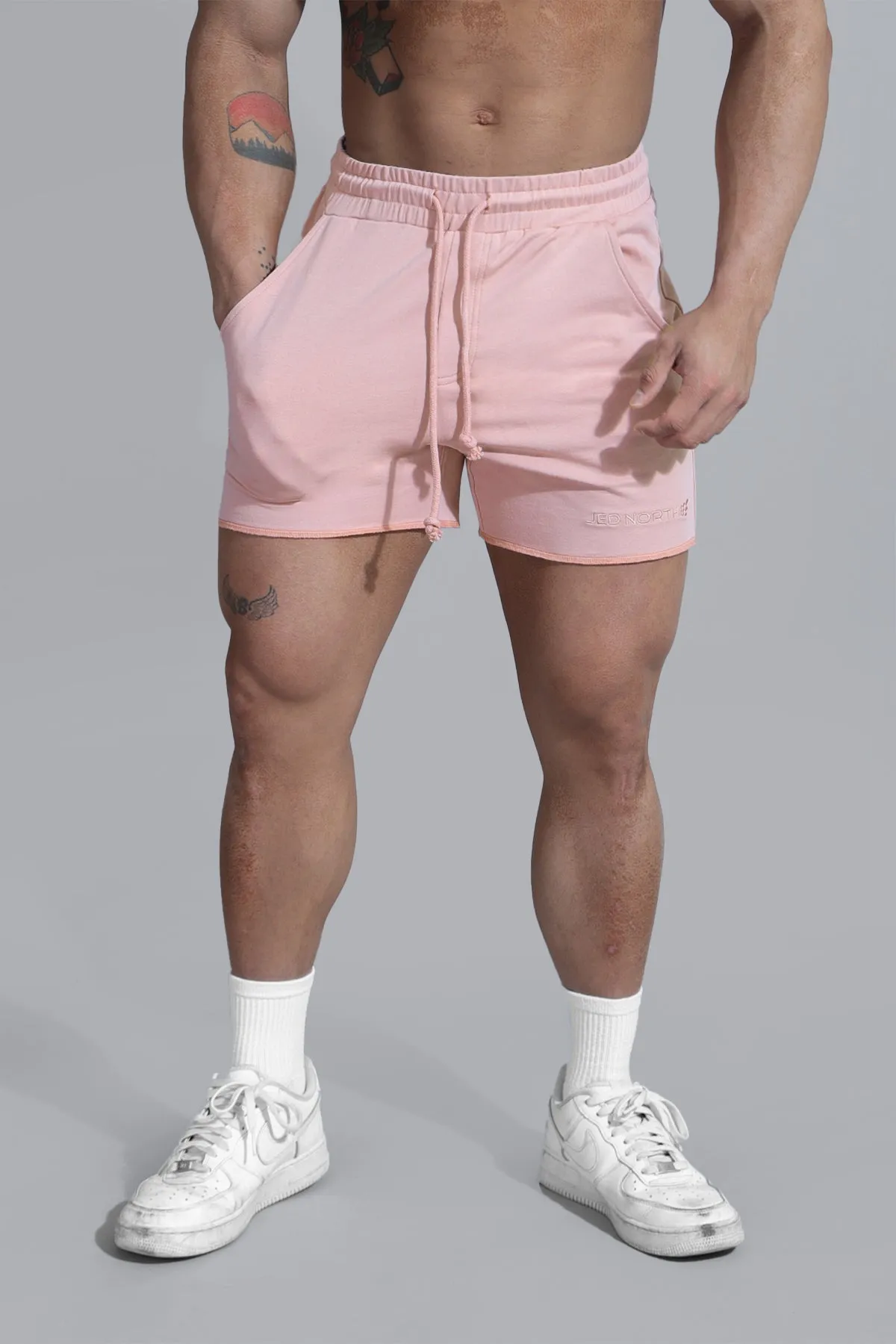 Motion 5'' Varsity Sweat Shorts - Light Pink