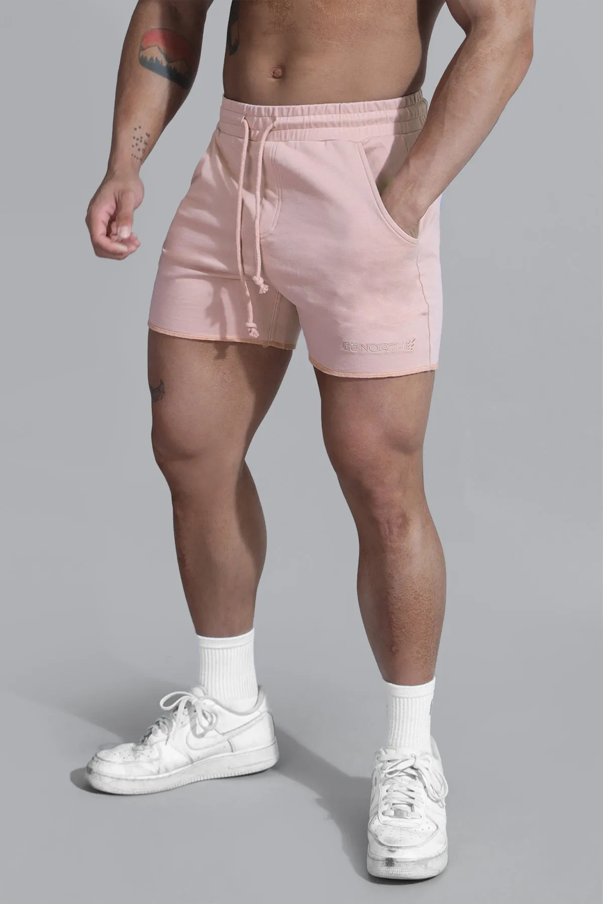 Motion 5'' Varsity Sweat Shorts - Light Pink