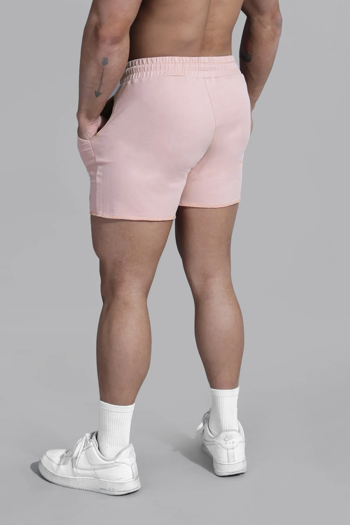 Motion 5'' Varsity Sweat Shorts - Light Pink